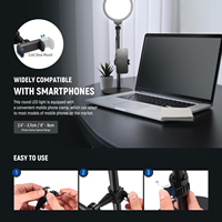 Lampe de bureau LED 7 pouces, hauteur et couleurs réglables, éclairage doux, lampe de travail, lampe de remplissage, vente en gros d'usine OEM/ODM