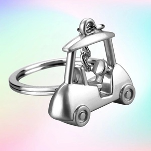 Sáng Tạo 3D Phim Hoạt Hình Phong Cách Sân Golf Xe Mặt Dây Chuyền Keychain Bền Kim Loại Ánh Sáng Keychain Cho Kinh Doanh Hoặc Tham Quan Ý Tưởng Quà Tặng - Product Image 3