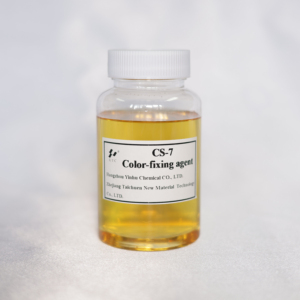 Agente <span class=keywords><strong>de</strong></span> fijación <span class=keywords><strong>de</strong></span> color para fijar tintes textiles <span class=keywords><strong>de</strong></span> polímero catiónico certificado ISO para mejorar la solidez al lavado y al frotamiento - Product Image 1