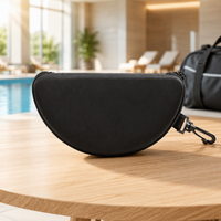 Étui rigide personnalisé en EVA pour lunettes de sport, boîte de rangement étanche avec fermeture éclair, support pour lunettes de natation pour enfants