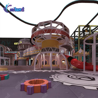 Projet de parc d'attractions sur le thème de l'industrie de la construction de 2000 m², grand parc d'aventure intérieur, équipement de jeux souples pour aire de jeux intérieure