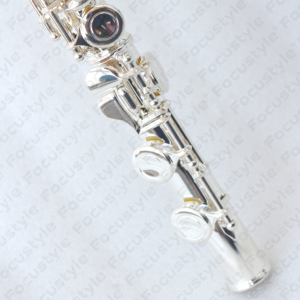 <span class=keywords><strong>Flauta</strong></span> Plateada de 16 Orificios en Clave de Do, Diseño de Orificios Cerrados, Instrumento Musical - Product Image 3