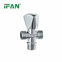 IFAN bonne qualité accessoires de salle de bain robinet d'angle de toilette vanne triangulaire 1/2 vanne d'angle en laiton