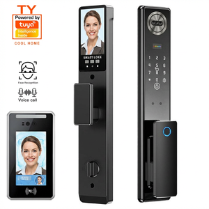 Fully Automatic 3D Face Recognition Smart Door Lock with HD <b>Camera</b> & Indoor Monitor Screen with Tuya wifi - Product Image 2