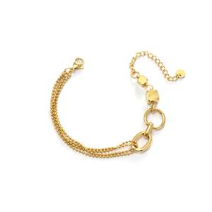 Pulsera de Cadena de Eslabones de Moda, Acero Inoxidable 316L, Chapado en Oro PVD, Diseño Sostenible y Resistente - Product Image 1