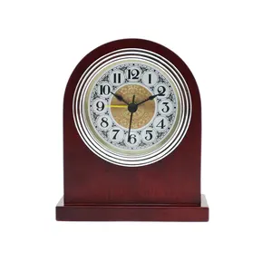 KHÁCH SẠN văn phòng phòng ngủ Retro đồng hồ bằng gỗ cổ điển bàn thạch anh bàn đồng hồ báo thức