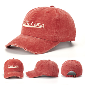 Casquette de sport unisexe classique en coton délavé, style baseball non structuré, couleurs personnalisables, impression lumineuse, modèle courant - Product Image 4