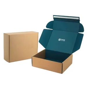 제조자의 직접 판매 지퍼 판지 도매 및 스팟 티어 오프 전자 상거래 포장 상자 우편 판지 포장 상자