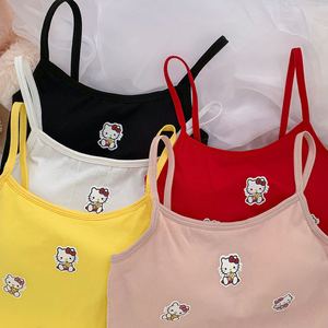 Camisola sin mangas, chaleco de dibujos animados japoneses, camiseta sin mangas con tirantes finos, camisolas para mujer, <span class=keywords><strong>Top</strong></span> sin espalda, camisetas sin mangas de nailon para mujer - Product Image 6