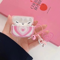 BQC étui mode personnalisé mignon 3D fille coeur chaîne TPU écouteur sans fil pour Airpods Pro étui de protection accessoires pour Airpo