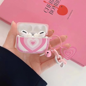 <span class=keywords><strong>BQC</strong></span> étui mode personnalisé mignon 3D fille coeur chaîne TPU écouteur sans fil pour Airpods Pro étui de protection accessoires pour Airpo - Product Image 4