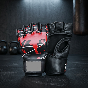 Wholesale Custom Printed Premium Leather MMA Training Gloves with for Closure and Non-Slip for Boxing and Mixed Martial Arts - Product Image 3
