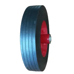 High quality durable new type material 10 inch solid rubber wheels