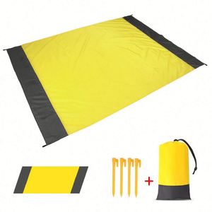 Pocket Picnic Blanket Camping <b>Tarp</b> Foldable Quick Dry Beach Mat for Outdoors Picnics Hiking Travel Fits Into Small Carry Bag - Product Image 2