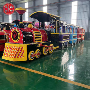 Train électrique sans rail populaire pour enfants, à monnayeur, pour parcs d'attractions et aires <span class=keywords><strong>de</strong></span> jeux extérieures, à vendre - Product Image 2