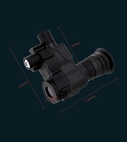 Lunette de vision nocturne Henbaker NV700S 4x-16x avec objectif de 16 mm et champ de vision de 8,8*6,6 pour la chasse