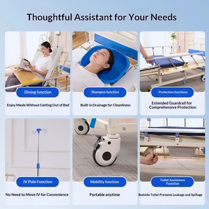 Cama de Hospital Multifuncional para Uso Hospitalario y Doméstico, Cama para Girar y Levantar Pacientes Mayores, Garantía de por Vida, Modelo HFH-33 - Product Image 2