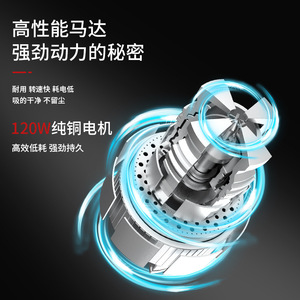 Aspirateur de voiture sans fil portatif 0,3 L rechargeable pour usage domestique et automobile - Product Image 2