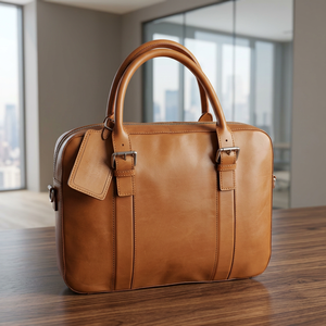 Sac à bandoulière convertible moderne pour homme, style coréen, en cuir véritable, écologique, durable et imperméable - Product Image 1