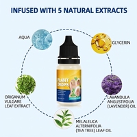 Traitement antifongique pour les ongles des orteils à base de plantes, oregano et arbre à thé, favorise la croissance des ongles, hydrate en profondeur, solution réparatrice pour les ongles, 10ml