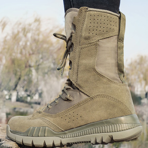 <span class=keywords><strong>Bottes</strong></span> tactiques pour hommes, style désert, hautes, pour la randonnée en plein air, le trekking, l'entraînement, le camping, l'escalade, le travail, durables et respirantes - Product Image 2