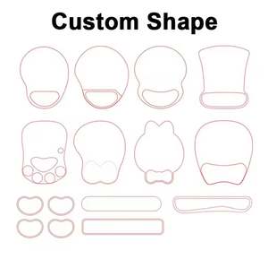 Wholesale Mouse Pad with Custom Logo Printed for Promotion Business Office Gift Comfort Mousepad With Wrist Rest - Product Image 5