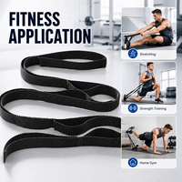 Conjunto de Correas de Yoga de Alta Calidad, Bandas de Resistencia No Elásticas, Ecológicas, de 100 lb, para Fisioterapia y Fitness