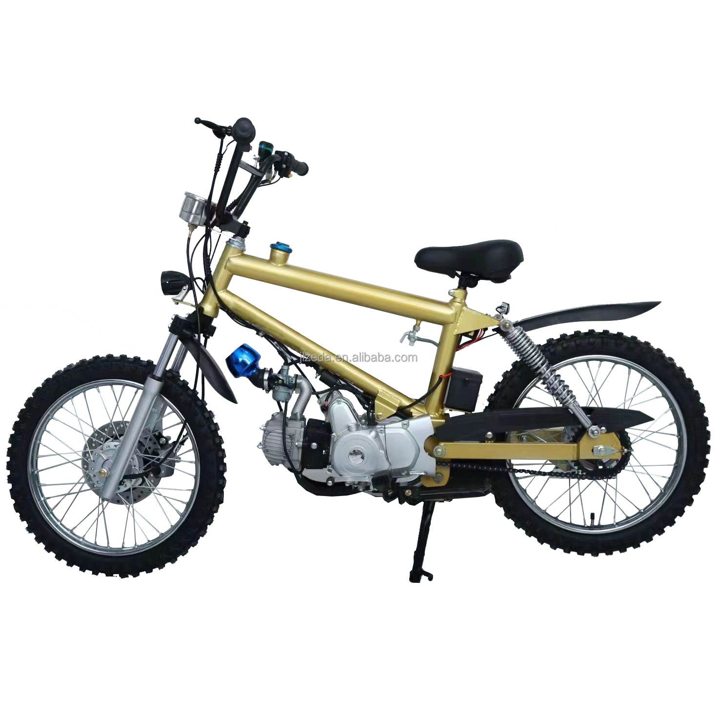 ZEDA 50cc/70cc Gas Scooter - Motorized Bicycle with Hydraulic Disc