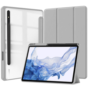 Custodia completa per Tablet Anti-goccia per <span class=keywords><strong>Samsung</strong></span> <span class=keywords><strong>Galaxy</strong></span> <span class=keywords><strong>Tab</strong></span> S7 T870 T875 / <span class=keywords><strong>S8</strong></span> X700 X706 <span class=keywords><strong>Cover</strong></span> posteriore per PC trasparente da 11 pollici con morbida TPU - Product Image 1
