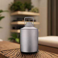 5L Aluminium flasche mit Ring Fein öltank Weihrauch Expansions flasche Industrielle Verwendung für Chemikalien 5000ml Fassung vermögen