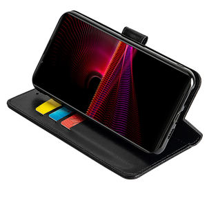 Étui portefeuille en cuir à rabat pour <span class=keywords><strong>SONY</strong></span> <span class=keywords><strong>Xperia</strong></span> <span class=keywords><strong>1IV</strong></span> 1VI 10IV 5IV V VI ACE III ACE 3 avec béquille lanière trou Protection couverture - Product Image 3