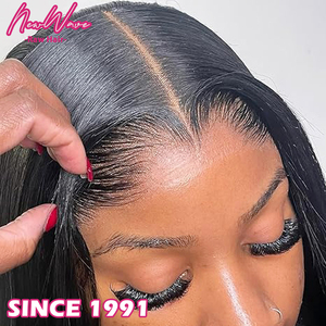 Parrucca Frontale in Pizzo HD 13x4 Senza Colla, 30-32 Pollici, Capelli Umani Vergini Vietnamiti Lisci Neri per Donne, Super Double Drawn Senza Grovigli - Product Image 2