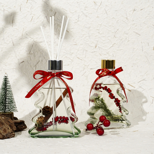 Bán buôn trang trí nội thất sang trọng Món Quà Giáng sinh cá nhân Hoa Khô truyền chai thủy tinh lâu dài hương thơm lau sậy khuếch tán - Product Image 2