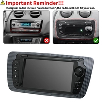 Autoradio Android Carplay DSP 1 an pour Seat Ibiza 2009-2013 7 pouces GPS WIFI pour navigation Android Lecteur multimédia de voiture
