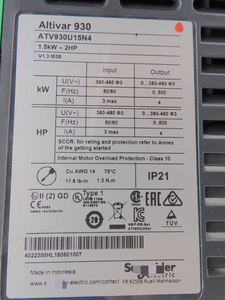 ATV930U15N4 Altivar 930, Cortador - Product Image 2