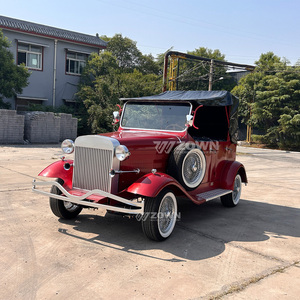 Factory Direct Electric Red 5 seat New Design Car Retro-style Classic Antique Safety Vintage Classic Car - Product Image 3