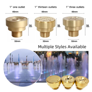 Outdoor Stone Garden Water Deck Jet Nozzles Direct <b>Spray</b> Brass Steel Copper Plastic Pool Spa Ornaments Flooring 30mm - Product Image 5
