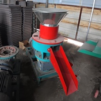 Nouvelle Conception Mini Granulateur à Anneaux pour Biomasse avec Moteur et Composants d'Engrenage, Granulateur Haute Capacité pour Paille, Luzerne et Bagasse