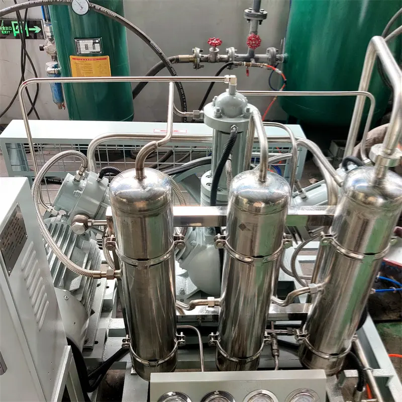 NUZHUO أوكسجين مؤازر للنيتروجين 200 بار خالي من الزيت بالكامل مع سلندر ملء بسعر خاص في المصنع