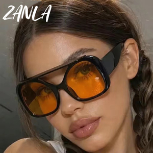 Y2Kパンクオーバーサイズシールドサングラス女性用<span class=keywords><strong>2026</strong></span>ダブルブリッジヴィンテージパイロットスタイルサングラスレディースイレギュラートレンディアイウェア - Product Image 1