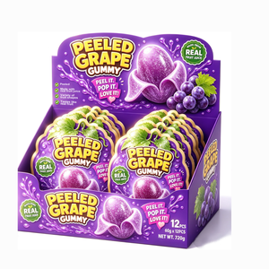 BESTAR Caramelle Gommose Morbide al Gusto Frutta con Ripieno di Succo, a Forma di Blocco, 12 pz/Sacchetto, per Snack da Ufficio - Product Image 3