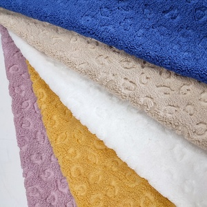 100% Soft Polyester Fleece <strong>Sherpa</strong> <strong>Material</strong> Various Colors Embossed Fabric for Garments and Handbags Anti-Static for Girls - Product Image 2
