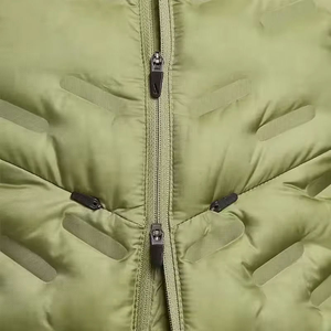 Nouveau gilet matelassé vert pour homme, léger, chaud, <span class=keywords><strong>sans</strong></span> manches, avec poches zippées, entraînement en plein air, vente en gros - Product Image 4