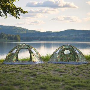 Tenda esterna mimetica doppia porta portatile funzione di apertura rapida automatica per campeggio in <span class=keywords><strong>montagna</strong></span> - Product Image 5