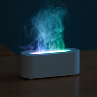 Mini humidificateur aromathérapeutique à sept couleurs, alimenté par USB/électricité, diffuseur de parfum automatique, capacité de 80 ml, pour la maison et le bureau