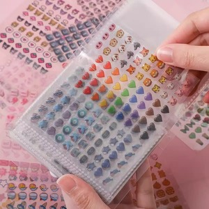 25 autocollants par paquet, organisateur de rubans adhésifs Xiao Bi Ga, mini-planificateur créatif, autocollants <span class=keywords><strong>pour</strong></span> ongles, matériel décoratif DIY, livre d'autocollants - Product Image 6