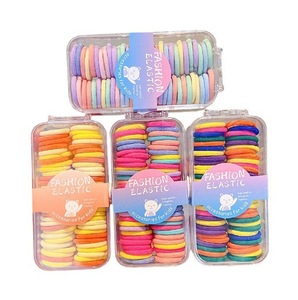 60 Pezzi Piccoli Elastici per Capelli Neonato, Morbidi Elastici Senza Cuciture per Bambine, Senza Danni, per Coda di Cavallo, Chignon e <span class=keywords><strong>Trecce</strong></span> - Product Image 6