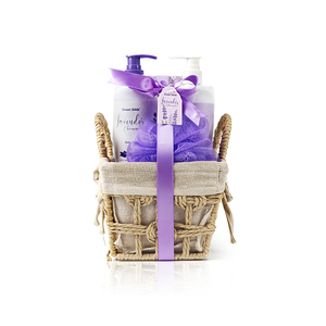 OEM Coffret cadeau pour <span class=keywords><strong>le</strong></span> nettoyage du corps personnalisé Coffret lotion pour <span class=keywords><strong>le</strong></span> corps de luxe hydratante et apaisante Sels de bain Coffret cadeau pour <span class=keywords><strong>le</strong></span> bain à la lavande - Product Image 4