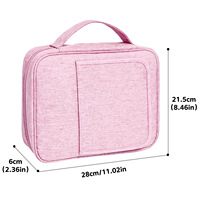 Housse de Bible pour femmes, sac de transport simple et durable avec poche zippée et poignée pour accessoires bibliques