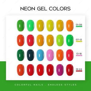 JTING - Esmaltes de Gel de Neón de Diseño Libre, 24 Colores, Colección de Esmaltes de Gel de Neón, Suministros para Uñas de Marca Privada OEM/ODM, Esmalte de Gel para Uñas - Product Image 4